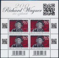 ** 2013 200 éve Született Richard Wagner Vonalkódos és QR-kódos Kisív - Andere & Zonder Classificatie