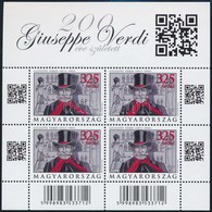 ** 2013 200 éve Született Guiseppe Verdi Vonalkódos és QR-kódos Kisív - Andere & Zonder Classificatie