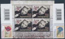 ** 2015 Magyar Előadóművészek (V.) - 100 éve Született Szeleczky Zita Színésznő Kisív + 2016 Üdvözlettel (III.) ívszéli  - Andere & Zonder Classificatie