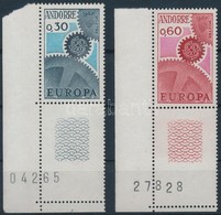 ** 1967 Europa CEPT ívszéli üresmezős Sor Mi 199-200 - Andere & Zonder Classificatie