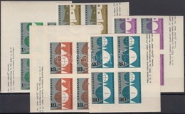 ** 1962 Sakkolimpia Vágott Sor ívsarki Négyestömbökben Mi 1324-1328 - Other & Unclassified