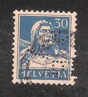 Perfin/perforé/lochung Switzerland No YT205 1924-1942 William Tell  A  Z-E Azed AG, Zeitungsagentur - Perfins