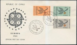 1965 Europa CEPT Sor FDC-n Mi 258-260 - Sonstige & Ohne Zuordnung