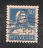 Perfin/perforé/lochung Switzerland No YT205 1924-1942 William Tell  Symbol  (d16) - Gezähnt (perforiert)