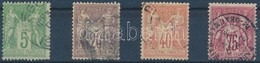 O 1876 4 Db Klf Klasszikus Bélyeg Mi 59 I, 62 I, 65 II, 66 I (Mi EUR 71,50.-) - Andere & Zonder Classificatie