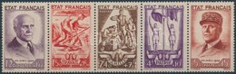 ** 1943 Marschall Pétain ötöcsík Mi 589-593 - Andere & Zonder Classificatie