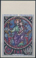 ** 1964 800 éves A Párizsi Notre Dame ívszéli Vágott Bélyeg Mi 1474 - Andere & Zonder Classificatie