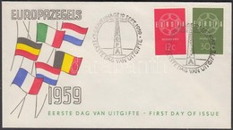 1959 Europa CEPT Sor Mi 735-736 FDC-n - Sonstige & Ohne Zuordnung