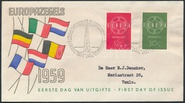 1959 Europa CEPT Sor Mi 735-736 FDC-n - Andere & Zonder Classificatie