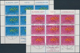 O 1972 Europa CEPT Kisív Sor Mi 1457-1458 - Andere & Zonder Classificatie