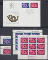 ** 1973 Európa ívsarki Sor + Kisívsor + FDC Mi 1507-1508 - Andere & Zonder Classificatie