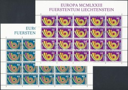 O 1973 Europa CEPT Kisív Sor Mi 579-580 Elsőnapi Bélyegzéssel - Andere & Zonder Classificatie