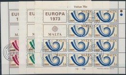 O 1973 Europa CEPT Kisív Sor Mi 472-474 - Sonstige & Ohne Zuordnung