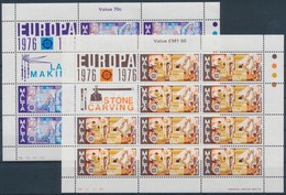 ** 1976 Europa CEPT Iparművészet Kisív Sor Mi 532-533 - Other & Unclassified