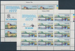 ** 1977 Europa CEPT Iparművészet Kisív Sor Mi 554-555 - Sonstige & Ohne Zuordnung