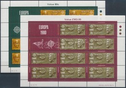 ** 1980 Europa CEPT Jelentős Személyek Kisív Sor Mi 615-616 - Andere & Zonder Classificatie