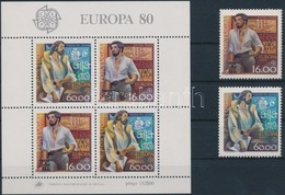 ** 1980 Europa CEPT Híres Személyek Sor Mi 1488-1489 + Blokk Mi 29 - Andere & Zonder Classificatie