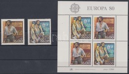 ** 1980 Europa CEPT Sor Mi 1488-1489 + Blokk 29 - Andere & Zonder Classificatie