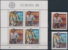 ** 1980 Europa Cept, Híres Emberek Sor Mi 1488-1489 + Blokk 29 - Andere & Zonder Classificatie