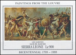 ** 1993 Festmények Louvre Múzeum Blokk,
Paintings Louvre Museum Block
Mi 219 - Sonstige & Ohne Zuordnung