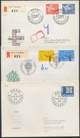 1961-1963 Europa CEPT 3 Klf Futott FDC - Sonstige & Ohne Zuordnung