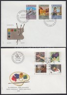 1975 Europa CEPT Sor + 1986 Pro Patria Sor Mi 1050-1052 + 1317-1320 2 FDC - Sonstige & Ohne Zuordnung