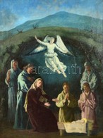 Barta Ernő (1878-1956): Jézus Születése. Olaj, Vászon, Jelzett, Keretben, 80×60 Cm - Andere & Zonder Classificatie