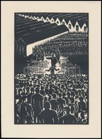 Frans Masereel (1889-1972): Összecsapás Előtt, Fametszet, Papír, Jelzett A Metszeten, 16x11 Cm - Andere & Zonder Classificatie
