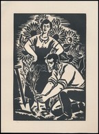 Frans Masereel (1889-1972): A Jövő, Fametszet, Papír, Jelzett A Metszeten, 16x11 Cm - Andere & Zonder Classificatie