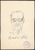 Vincze Lajos (1914-2002): Szabó Pál. Toll, Papír, Jelzés Nélkül, 21×15 Cm - Andere & Zonder Classificatie