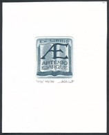 Bálint Ferenc (1960-): Ex Libris Artemio Ejarque. Rézkarc-aquatinta, Papír, Jelzett, 4×3.5 Cm - Andere & Zonder Classificatie