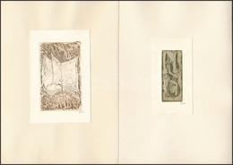 Didelyte, Gražina (1938-2007):3 Db Ex Libris, Rézkarc, Papír, Jelzett, Különböző Méretben / Etched, Signed Bookplates - Other & Unclassified