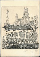 Valter Kraner(?-?): XVIII. Internationale Ex Libris Kongress. Rézkarc, Papír, Jelzett,11,5x9,5 Cm - Andere & Zonder Classificatie