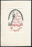 Natalia Sora (1980-): Johann Strauss, Ex Musicis. Színes Rézkarc, Papír, Pecséttel Jelzett, 7×4.5 Cm - Andere & Zonder Classificatie