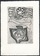 Tolli, Vive (1928- ): Ex Libris, Rézkarc, Papír, Jelzett, 9,5×6,5 Cm - Andere & Zonder Classificatie