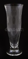 Régi 3 Dl-es Sörös Pohár, Kopásnyomokkal, Csorba Nélkül, M: 19,5 Cm - Glass & Crystal