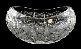 Csiszolt ólomkristály Kínáló, Hibátlan, M: 14 Cm, H:24 Cm - Glass & Crystal