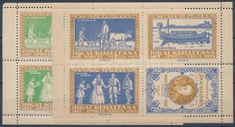 1925 A Nemzeti Múzeum Jókai Kiállítása 2 Klf Színű Levélzáró Kisív - Zonder Classificatie