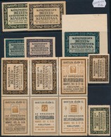 1921 Bélyeggyűjtés 13 Db Levélzáró (variációk) - Zonder Classificatie