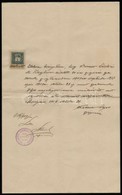 1909 Csongrád, Wiesner Lajos A Szt. Rókushoz Gyógyszertárának 2 Db Igazolása Gyakornok Részére, Pecsétekkel, 2 Db 1 K. O - Unclassified