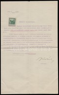 1914 Csáktornya, Működési Bizonyítvány Tanár Számára, Az Igazgató Aláírásával, Okmánybélyeggel - Unclassified
