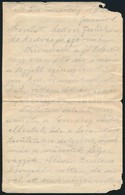1920 Magyar Katona Levele Franciaországi Hadifogságból, Munkaszolgálatból, Négy, Kézzel Beírt Oldalon + Borítékkal - Zonder Classificatie