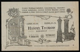 1922 Bp., Hammel Tivadar Kályhakereskedő Díszes Számlája - Zonder Classificatie