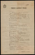 1923 Budapest, Születési Anyakönyvi Kivonat Okmánybélyegekkel - Zonder Classificatie
