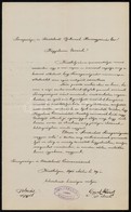 1901 Keszthely, A Keszthelyi Ipartestület üdvözlő Levele Vaszary Kolos Bíboros Névnapjára, A Bíboros éltetésével, Oppel  - Zonder Classificatie