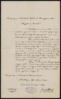 1901 Keszthely, A Keszthelyi Ipartestület üdvözlő Levele Vaszary Kolos Bíboros Névnapjára, A Bíboros éltetésével, Oppel  - Ohne Zuordnung