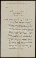 1913 Léva, Báthy László (1861-1933) Lévai Prépost, Későbbi Esztergomi Kanonok Saját Kézzel írt és Aláírt Kétoldalas Leve - Zonder Classificatie