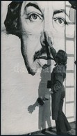 Cca 1978 Magyar Alfréd: Plakátragasztó, Feliratozott, Vintage Fotóművészeti Alkotás, 24x13,5 Cm - Andere & Zonder Classificatie