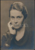 Cca 1920-1930 Női Arckép, Jelzetlen Fotó, 16,5×12 Cm - Sonstige & Ohne Zuordnung