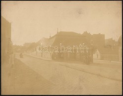 Cca 1900 Budapest, I Batthyány Utca üzletekkel. Nagyméretű Fotó. Erdélyi Mór (1866-1934) Fotográfiája. 28x23 Cm - Andere & Zonder Classificatie